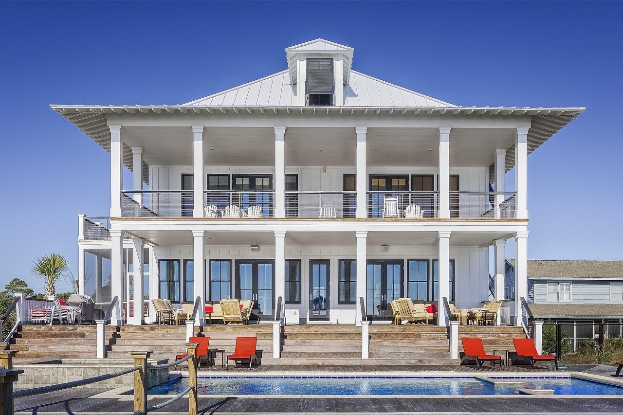 large home, residential, house, architecture, modern, luxury, swimming pool, facade, house facade, exteriors, house exteriors