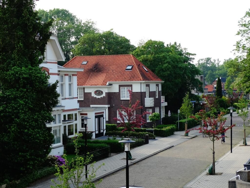 hengelo, afrikaanderbuurt, neighborhood, houses, netherlands, house, street scene, architecture, cityscape, old, library, str