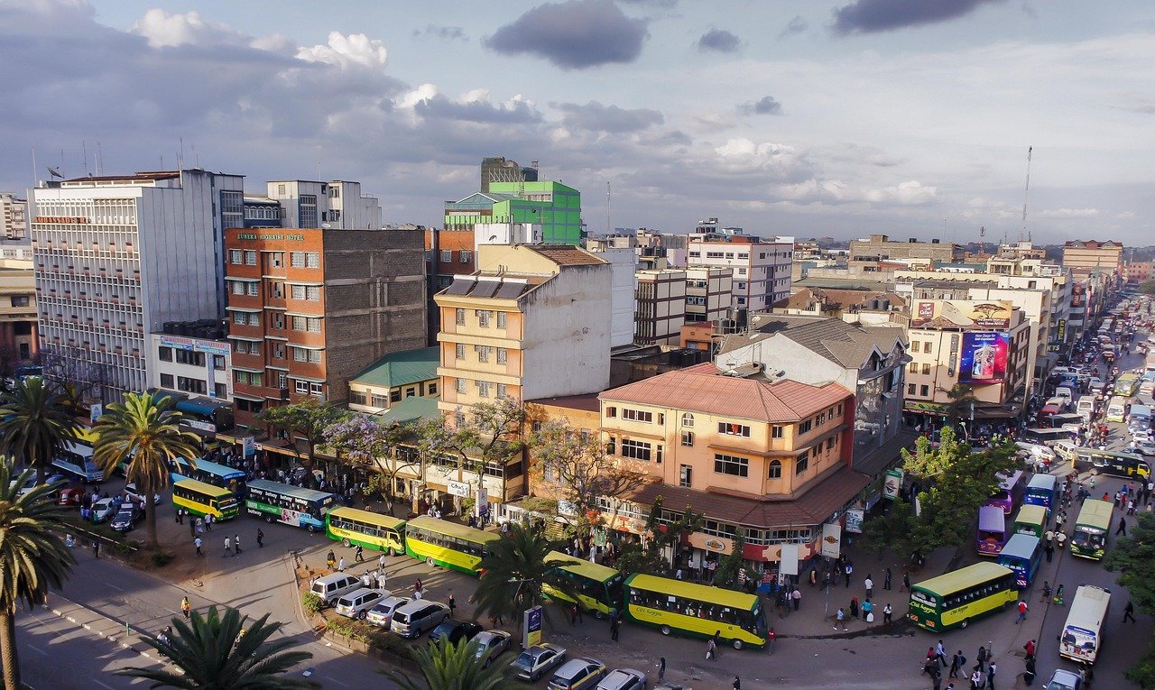 nairobi, kenya, street, crowded, car wallpapers, africa, city, urban, business, district, downtown, car, commercial, day