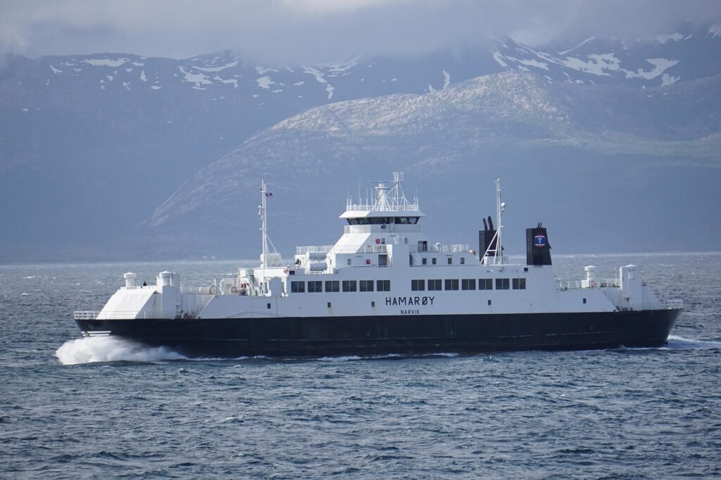 ferry, ship, car ferry, the west fjord, norway, bognes, the soldering, ferry connection, ofoten, traffic, coastal trunk road,