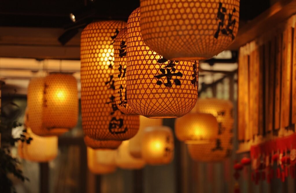 lantern, decoration, lamp, night, restaurant, ancient town, wuzhen, jiangnan, jiangnan water town, lunar new year, lantern, r