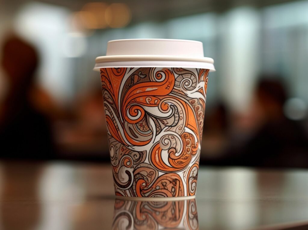 cup, coffee, coffee shop, beverage, coffee cup, wooden table, takeaway, cafe, urban, lifestyle, morning, convenience, enjoyme