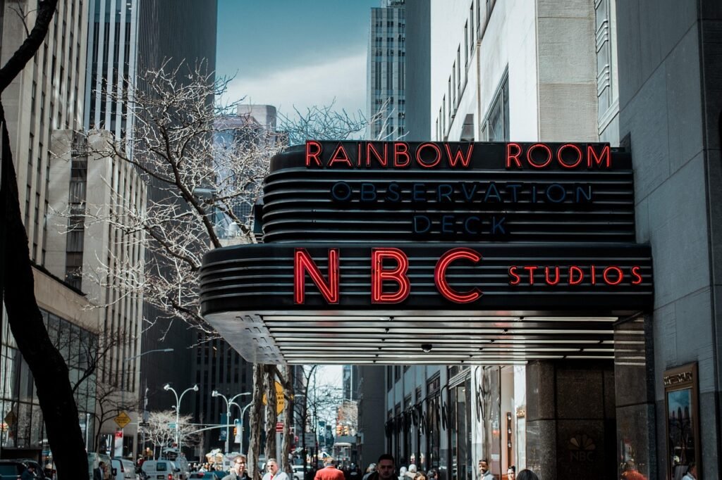 nbc, nbc studios, radio, new york, new york city, nyc, studios, sign, city, buildings, new york street, architecture, urban,
