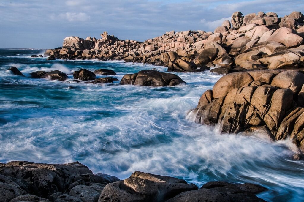 sea, coast, rocks, beach, waves, ocean, water, nature, rock formation, rocky coast, stones, coastline, scenic, sea, coast, co