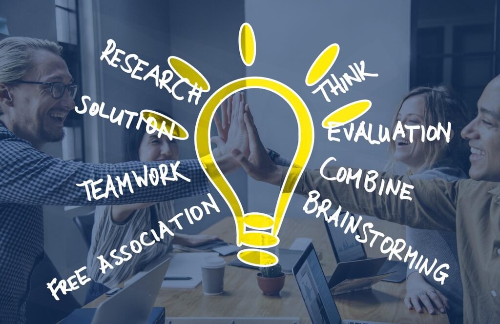 brainstorming, team, people, idea, exchange of ideas, presentation, office, meet, work, group, collaboration, teamwork, toget