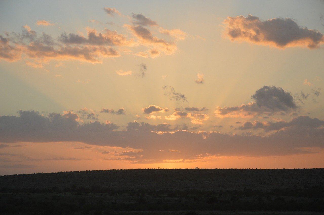 kenya, africa, nature, panorama, sunset, trip