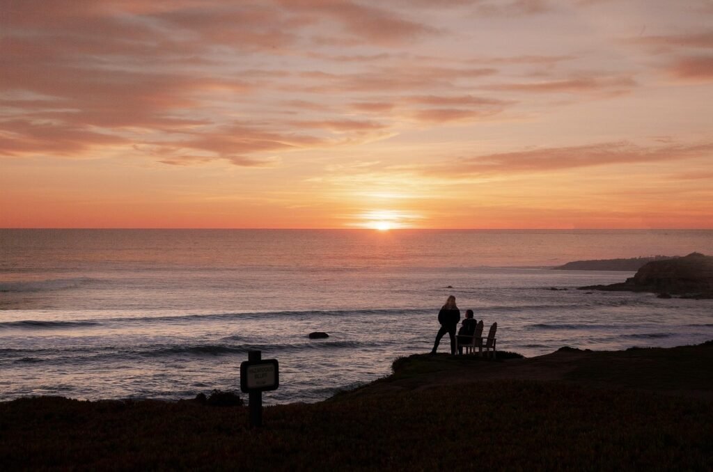 big sur, california, nature, sunset, pink clouds, sky, cloud, seaside, highway 1, the pacific ocean, coastal