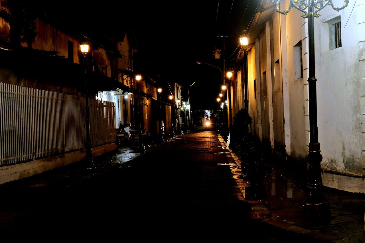 lonely street, late night, street, outdoors, concrete, lonely street, late night, late night, late night, late night, late ni