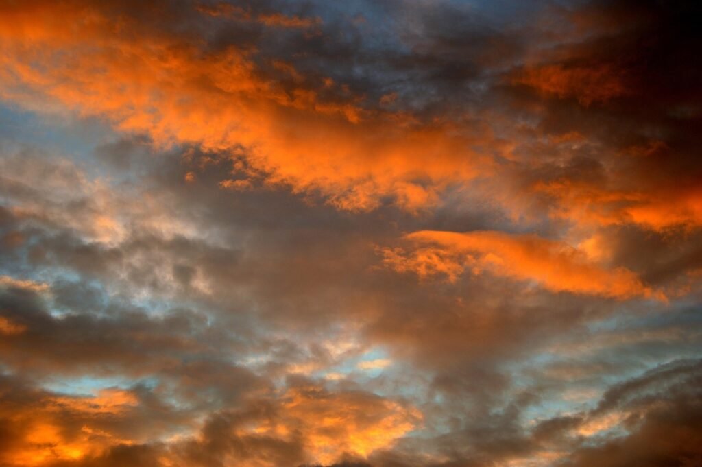 sky, clouds, nature, sunset, cloudscape, cloudy, atmosphere, afterglow, dusk, evening sky, abendstimmung